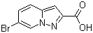 6-Bromopyrazolo[1,5-a]pyridine-2-carboxylic acid molecular structure (CAS 876379-74-7)