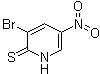 structure of CAS# 876489-83-7, 3-Bromo-5-nitro-2(1H)-pyridinethione;3-Bromo-5-nitro-2-pyridinemercaptan