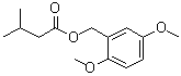 3-甲基丁酸 (2,5-二甲氧基苯基)甲基酯分子结构 (CAS 876665-00-8)