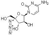 4-Amino-1-(4-C-azido-beta-D-arabinofuranosyl)-2(1H)-pyrimidinone molecular structure (CAS 876708-03-1)