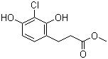 Methyl 3-(3-chloro-2,4-dihydroxyphenyl)propionate molecular structure (CAS 876746-33-7)