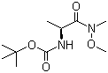 N-[(1S)-2-(Methoxymethylamino)-1-methyl-2-oxoethyl]-carbamic acid tert-butyl ester molecular structure (CAS 87694-49-3)