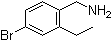 4-Bromo-2-ethylbenzenemethanamine molecular structure (CAS 877131-68-5)
