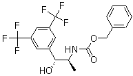[(1S,2R)-2-[3,5-双(三氟甲基)苯基]-2-羟基-1-甲基乙基]氨基甲酸苄酯分子结构 (CAS 877384-16-2)