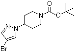 4-(4-Bromopyrazol-1-yl)piperidine-1-carboxylic acid tert-butyl ester molecular structure (CAS 877399-50-3)