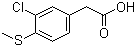 结构式 CAS# 87776-75-8, 3-氯-4-甲硫基苯乙酸