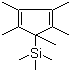 三甲基(1,2,3,4,5-五甲基环戊二烯基)硅烷分子结构 (CAS 87778-95-8)