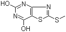 2-(Methylthio)thiazolo[4,5-d]pyrimidine-5,7-diol molecular structure (CAS 87789-29-5)