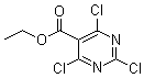 结构式 CAS# 87848-14-4, 2,4,6-三氯嘧啶-5-羧酸乙酯