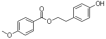 4-Methoxybenzoic acid 2-(4-hydroxyphenyl)ethyl ester molecular structure (CAS 87932-34-1)