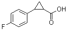 2-(4-氟苯基)环丙烷羧酸分子结构 (CAS 879324-64-8)