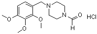 4-(2,3,4-Trimethoxybenzyl)-1-piperazinecarboxaldehyde hydrochloride molecular structure (CAS 879646-17-0)