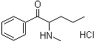 结构式 CAS# 879669-95-1, 2-(甲氨基)-1-苯基-1-戊酮盐酸盐