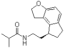 structure of CAS# 880152-61-4, 2-Methyl-N-[2-[(8S)-1,6,7,8-tetrahydro-2H-indeno[5,4-b]furan-8-yl]ethyl]propanamide