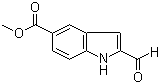2-Formyl-1H-indole-5-carboxylic acid methyl ester molecular structure (CAS 880360-85-0)