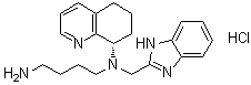 N-(1H-Benzimidazol-2-ylmethyl)-N-[(8S)-5,6,7,8-tetrahydro-8-quinolinyl]-1,4-butanediamine monohydrochloride molecular structure (CAS 880549-30-4)