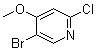 5-Bromo-2-chloro-4-methoxypyridine molecular structure (CAS 880870-13-3)
