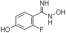 structure of CAS# 880874-38-4, 2-Fluoro-N,4-dihydroxybenzenecarboximidamide