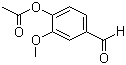 Vanillin acetate molecular structure (CAS 881-68-5)