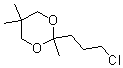 2-(3-氯丙基)-2,5,5-三甲基-1,3-二氧杂环己烷分子结构 (CAS 88128-57-8)