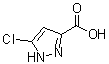 结构式 CAS# 881668-70-8, 5-氯吡唑-3-羧酸