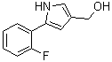5-(2-Fluorophenyl)-1H-pyrrole-3-methanol molecular structure (CAS 881674-58-4)