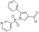 5-Phenyl-1-[(pyridin-3-yl)sulfonyl]-1H-pyrrole-3-carboxaldehyde molecular structure (CAS 881676-90-0)