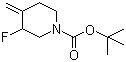 3-Fluoro-4-methylene-1-piperidinecarboxylic acid tert-butyl ester molecular structure (CAS 882033-92-3)