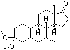 structure of CAS# 88247-84-1, 7alpha-Methyl-3,3-dimethoxy-5(10)-estrene-17-one;(7alpha)-3,3-Dimethoxy-7-methyl-estr-5(10)-en-17-one