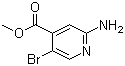 2-氨基-5-溴异烟酸甲酯分子结构 (CAS 882499-87-8)