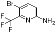 5-溴-6-(三氟甲基)吡啶-2-胺分子结构 (CAS 882500-21-2)