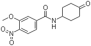 结构式 CAS# 882660-33-5, 3-甲氧基-4-硝基-N-(4-氧代环己基)苯甲酰胺