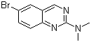 structure of CAS# 882670-78-2, 6-Bromo-N,N-dimethyl-2-quinazolinamine