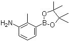 结构式 CAS# 882678-96-8, 3-氨基-2-甲基苯硼酸频哪醇酯