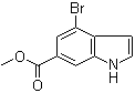 Methyl 4-bromo-1H-indole-6-carboxylate molecular structure (CAS 882679-96-1)