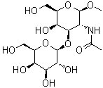 结构式 CAS# 88274-25-3, 甲基 2-(乙酰氨基)-2-脱氧-3-O-beta-D-吡喃半乳糖基-beta-D-吡喃半乳糖苷