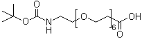 5,8,11,14,17,20-Hexaoxa-2-azatricosanedioic acid 1-(1,1-dimethylethyl) ester molecular structure (CAS 882847-13-4)
