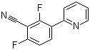 结构式 CAS# 883106-18-1, 2,6-二氟-3-(2-吡啶基)苯腈