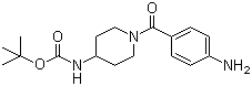 1-(4-Aminobenzoyl)piperidine-4-carbamic acid tert-butyl ester molecular structure (CAS 883106-38-5)
