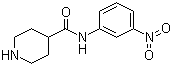 N-(3-Nitrophenyl)piperidine-4-carboxamide molecular structure (CAS 883106-61-4)