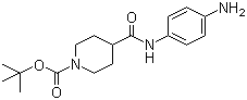 4-(4-Aminophenylcarbamoyl)piperidine-1-carboxylic acid tert-butyl ester molecular structure (CAS 883106-62-5)
