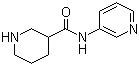 N-(吡啶-3-基)哌啶-3-甲酰胺分子结构 (CAS 883106-73-8)
