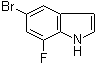 5-Bromo-7-fluoro-1H-indole molecular structure (CAS 883500-73-0)