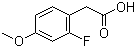 2-Fluoro-4-methoxyphenylacetic acid molecular structure (CAS 883531-28-0)