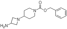 4-(3-氨基-1-氮杂环丁基)-1-哌啶羧酸苯甲酯分子结构 (CAS 883546-93-8)