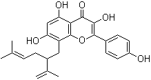 8-Lavandulylkaempferol molecular structure (CAS 883859-83-4)