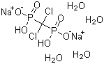 结构式 CAS# 88416-50-6, 氯屈膦酸二钠(四水合物); (二氯亚甲基)二磷酸二钠盐四水合物