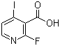 2-Fluoro-4-iodonicotinic acid molecular structure (CAS 884494-51-3)