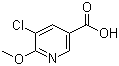 5-Chloro-6-methoxynicotinic acid molecular structure (CAS 884494-85-3)