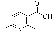 6-Fluoro-2-methylnicotinic acid molecular structure (CAS 884494-97-7)